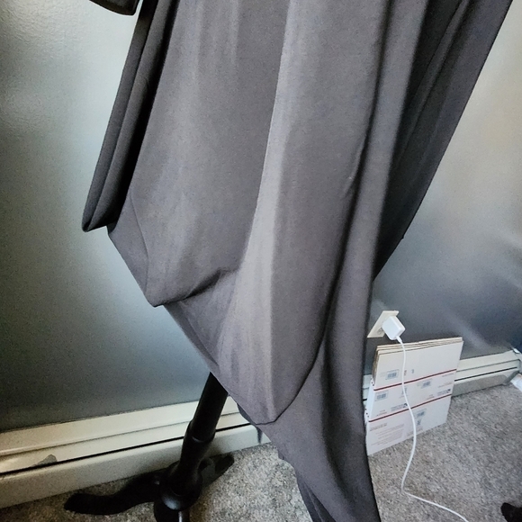*NWT* Nina Leonard Black Drape Trapeze Dress - Picture 3 of 5